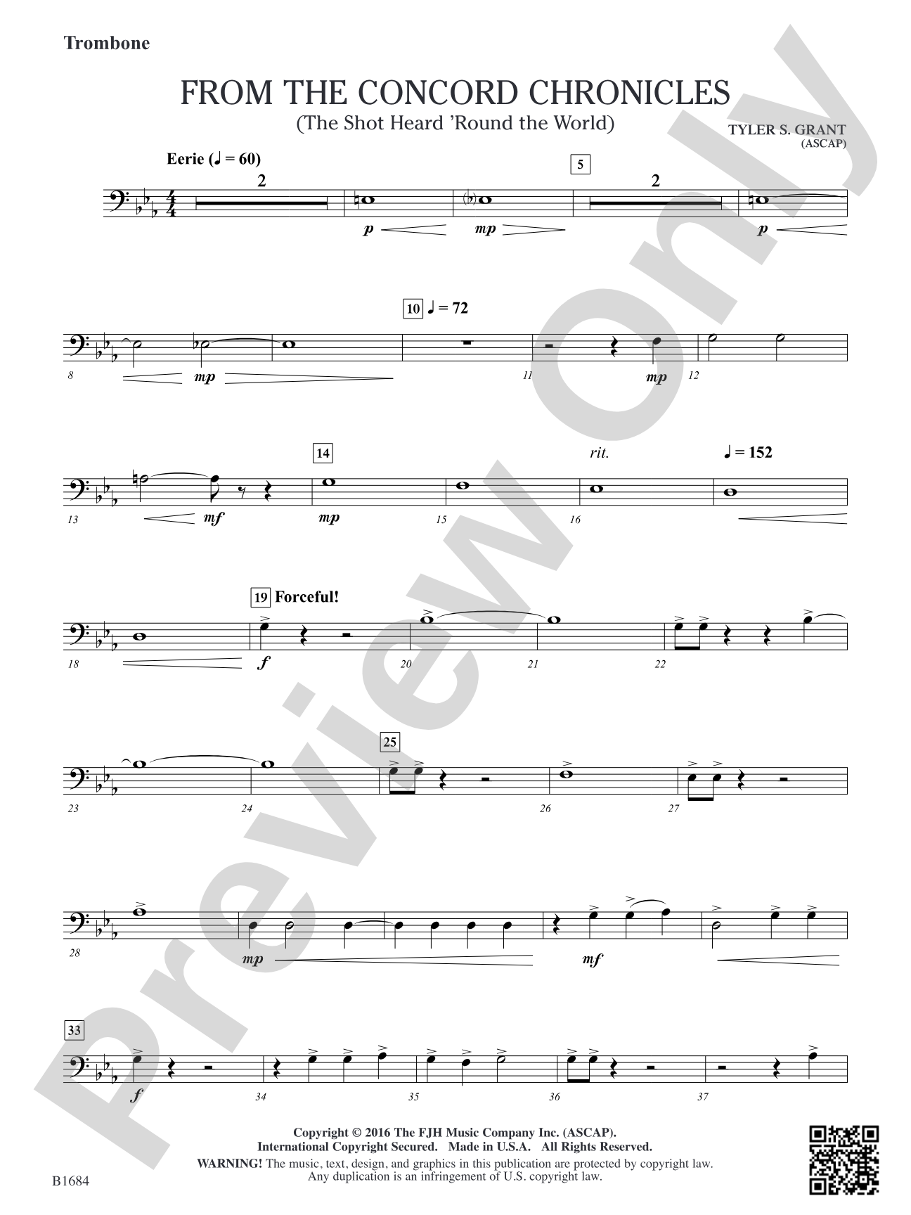 From the Concord Chronicles: Trombone