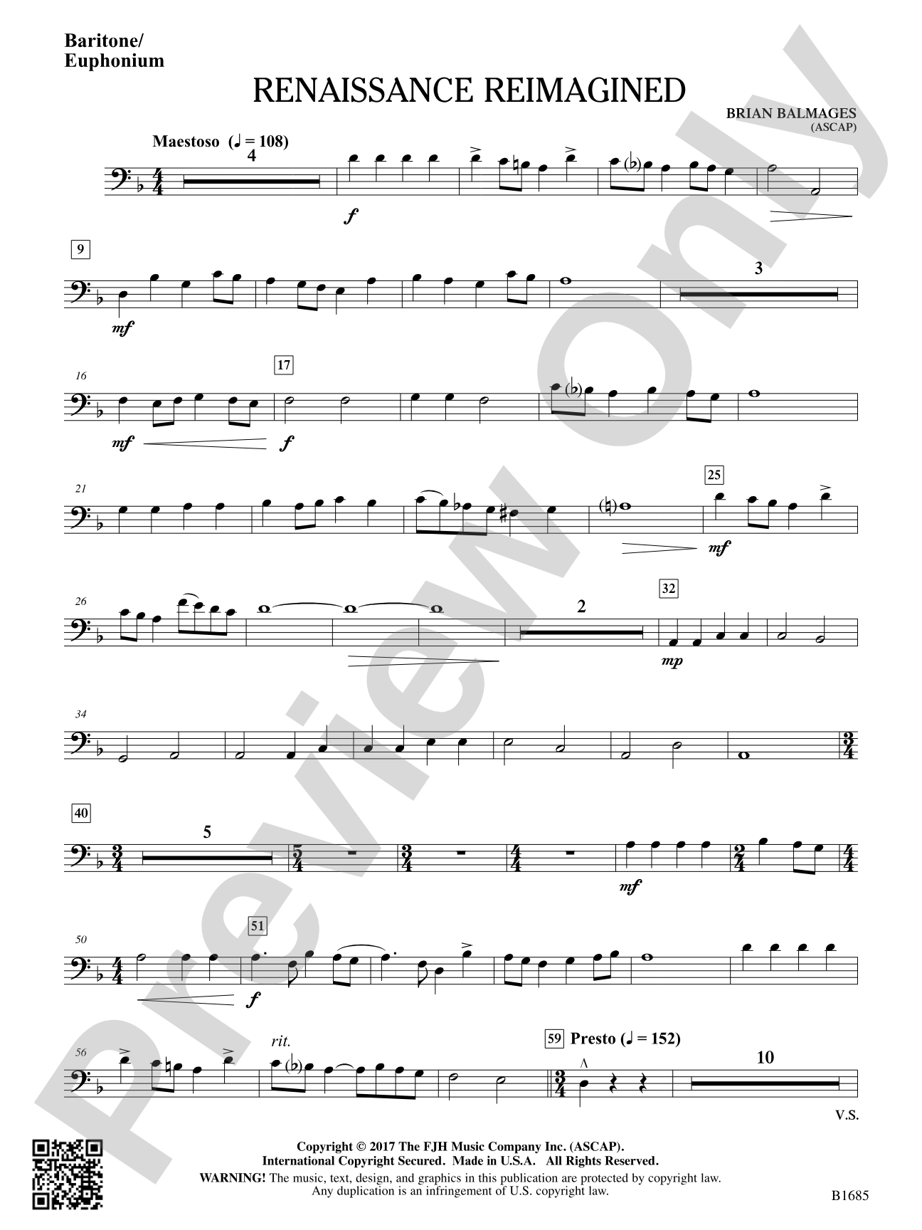 Renaissance Reimagined: Baritone / Euphonium