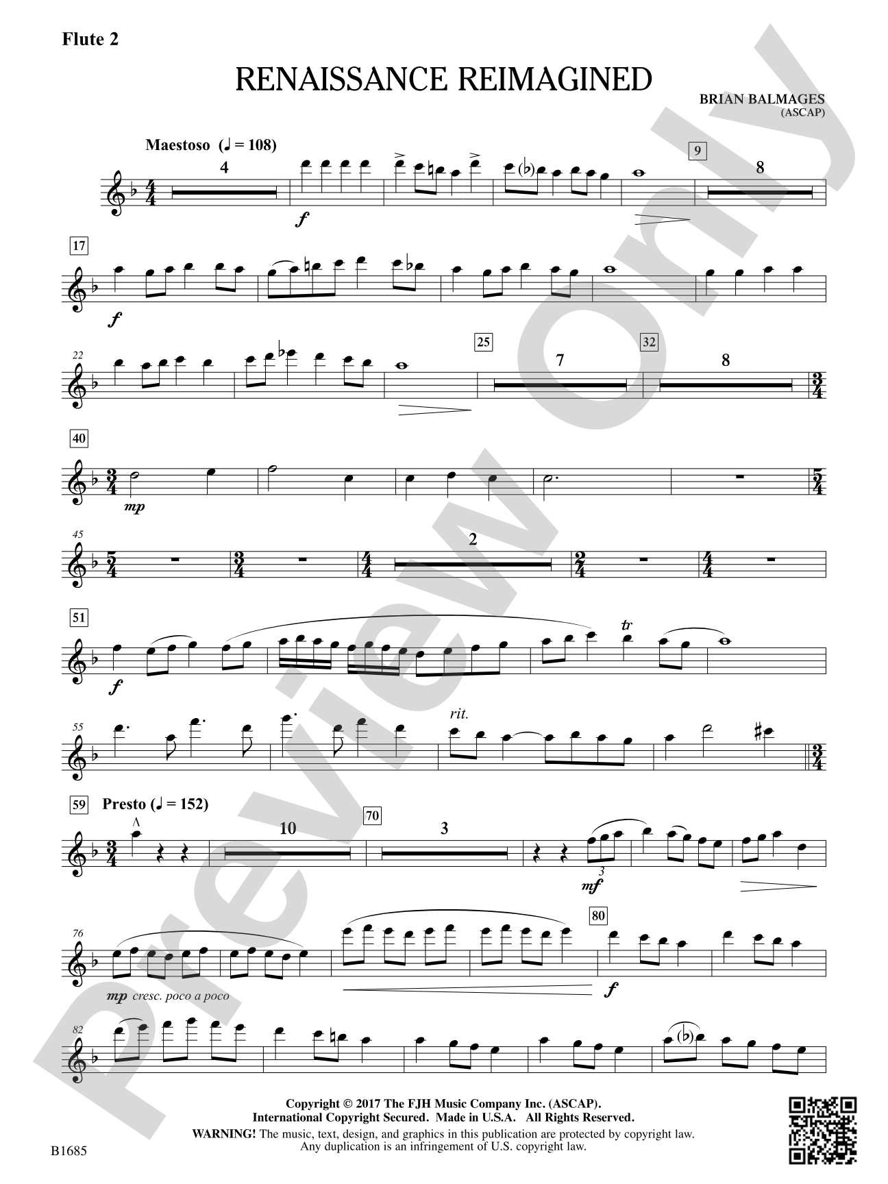 Renaissance Reimagined: Flute 2