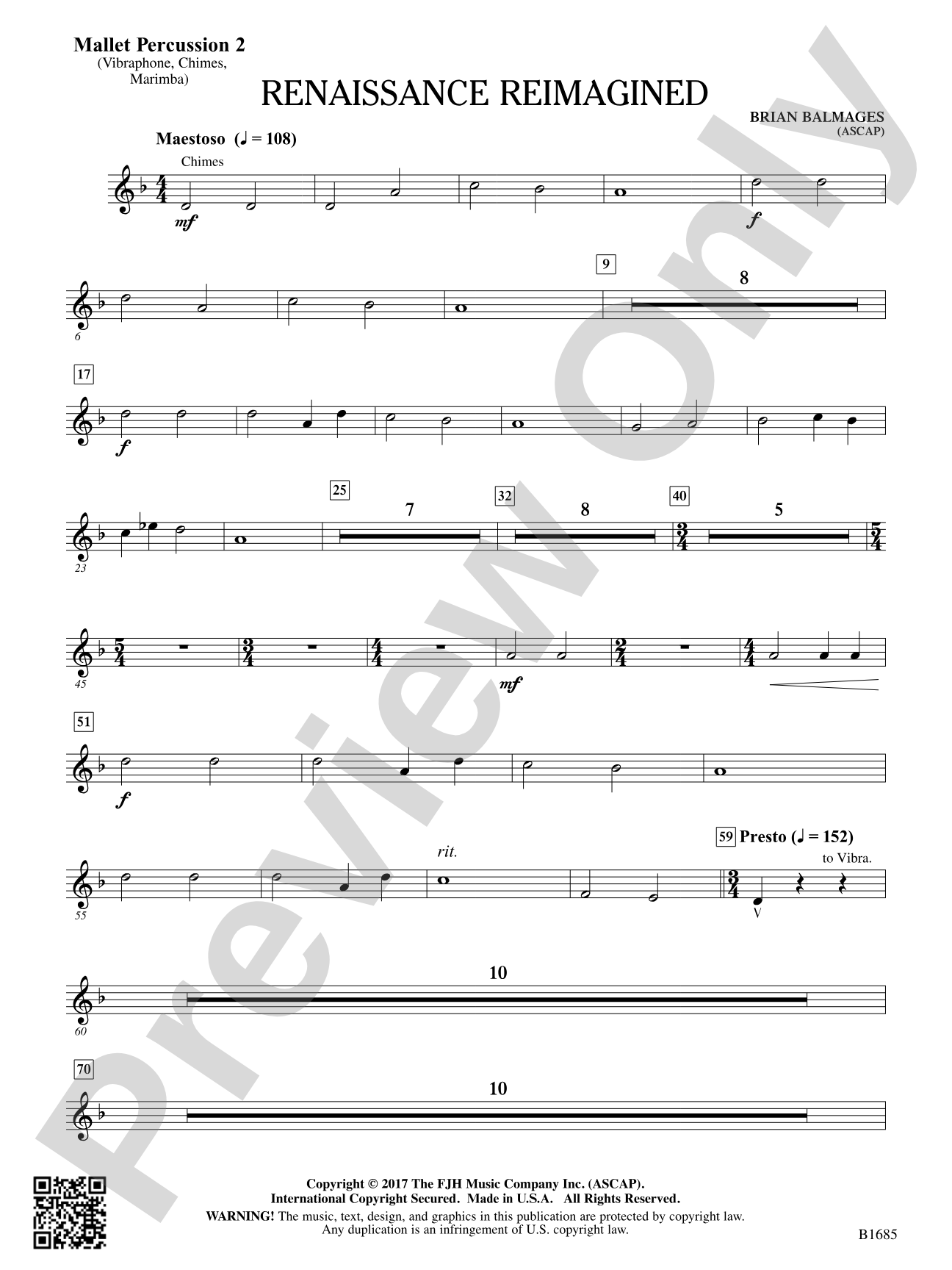 Renaissance Reimagined: Mallet Percussion 2