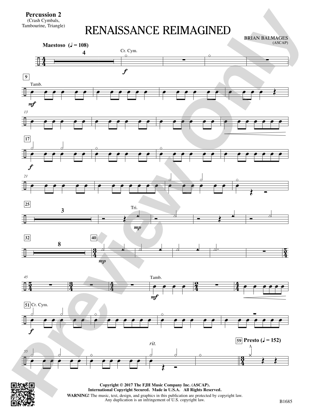 Renaissance Reimagined: Percussion 2