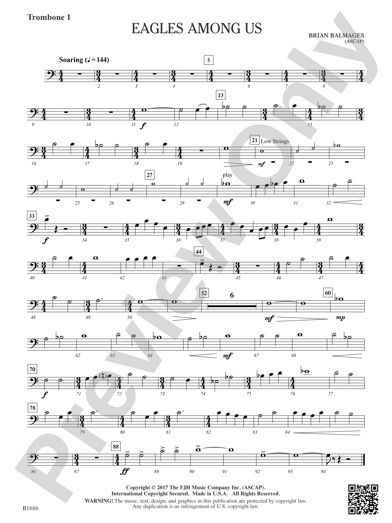 Eagles Among Us: Trombone 1