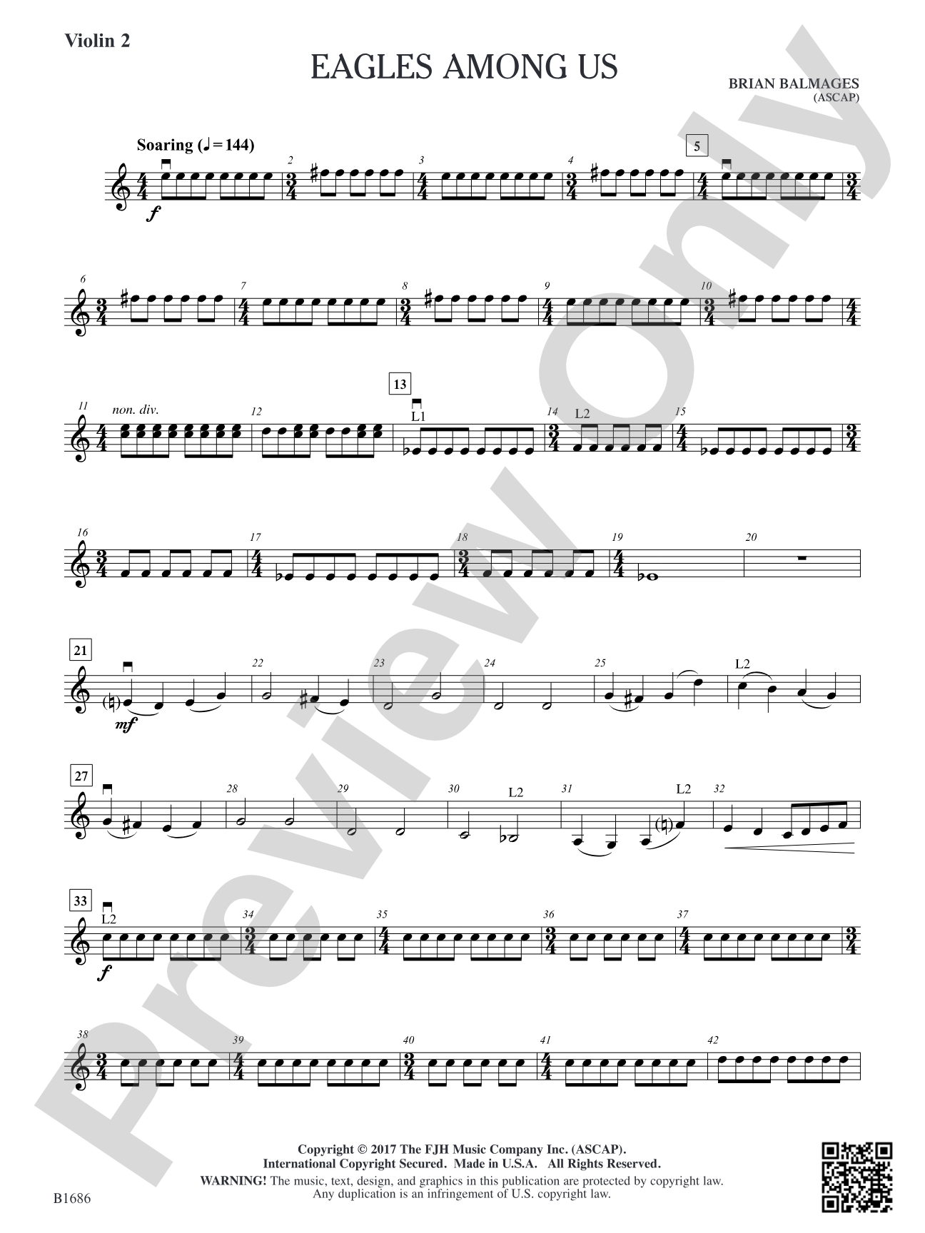 Eagles Among Us: Violin 2