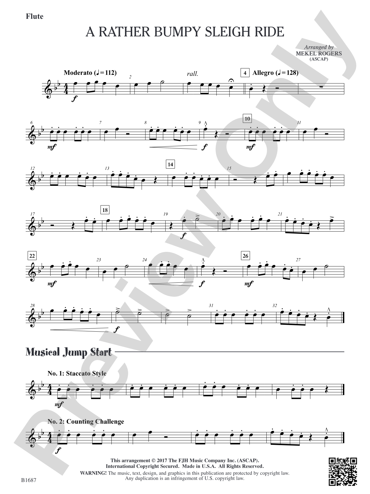 A Rather Bumpy Sleigh Ride: Flute