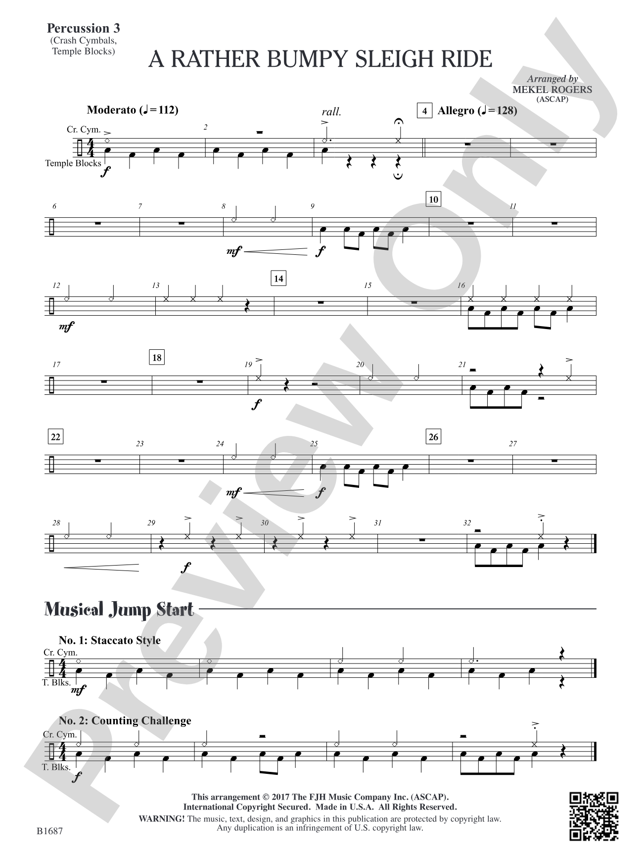 A Rather Bumpy Sleigh Ride: Percussion 3