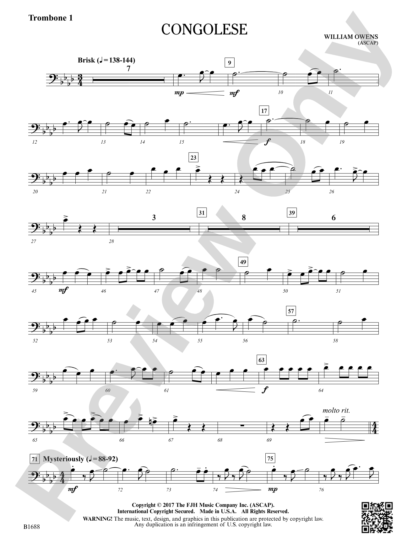 Congolese: Trombone 1
