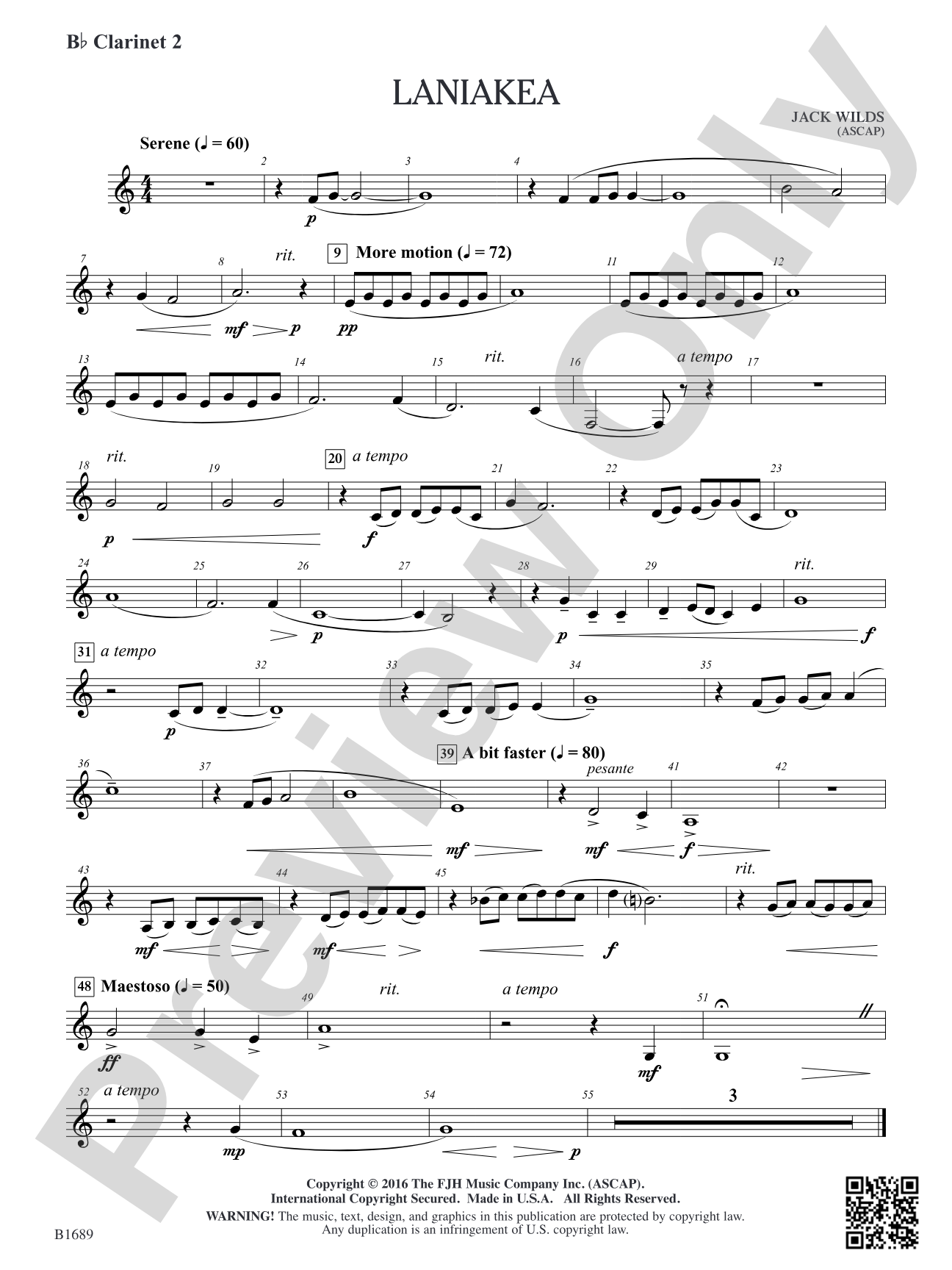 Laniakea: B-flat Clarinet 2