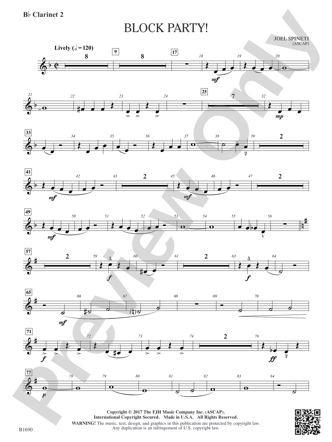 Block Party!: B-flat Clarinet 2