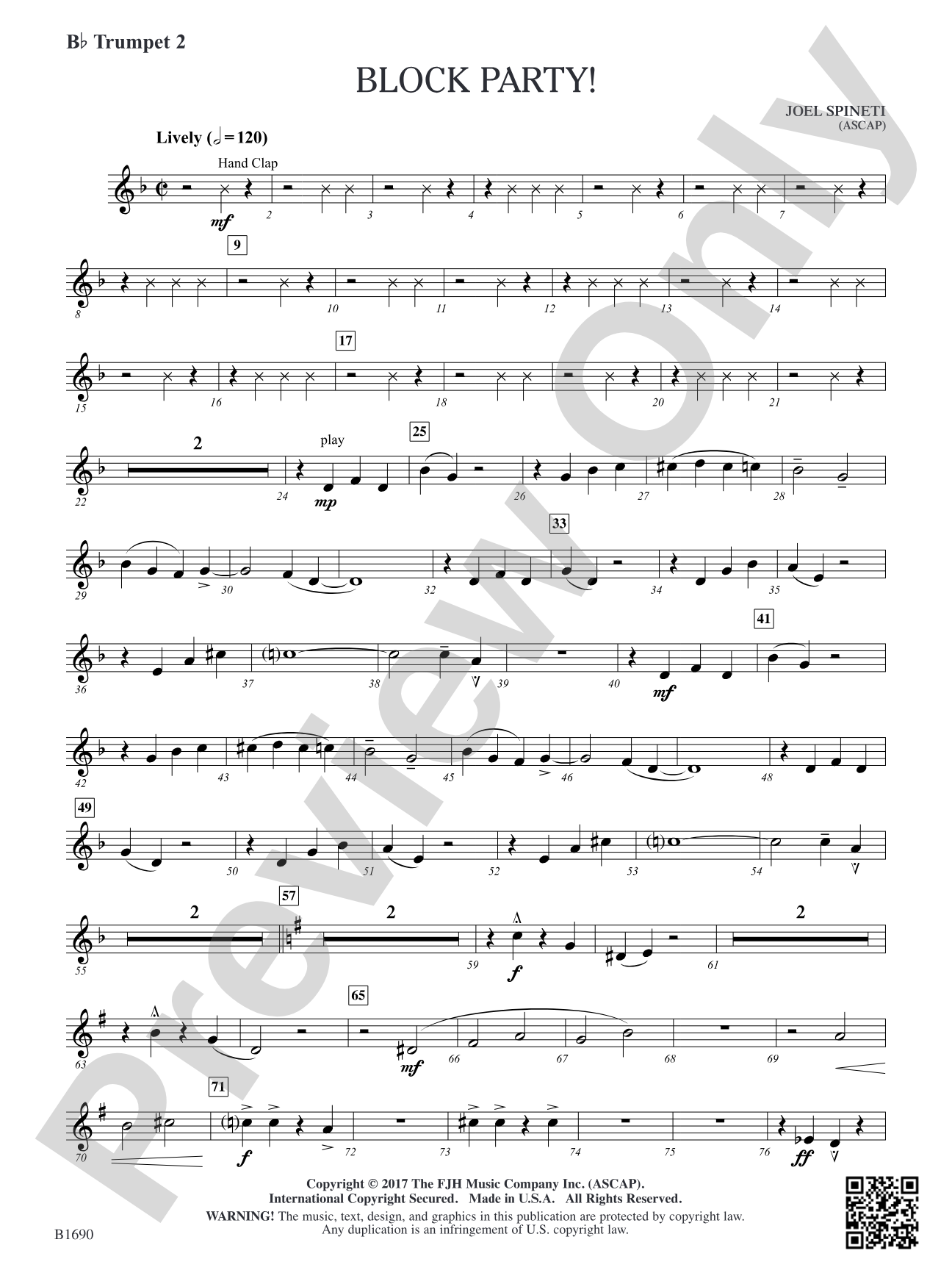 Block Party!: B-flat Trumpet 2