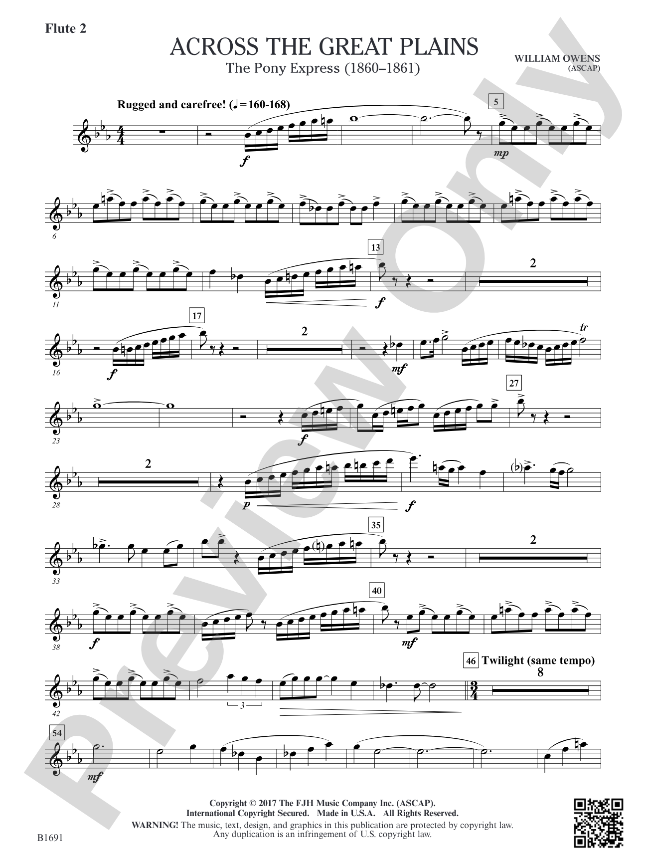 Across The Great Plains: Flute 2