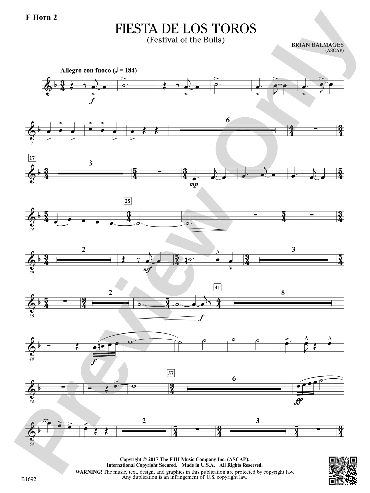 Fiesta de los Toros: F Horn 2