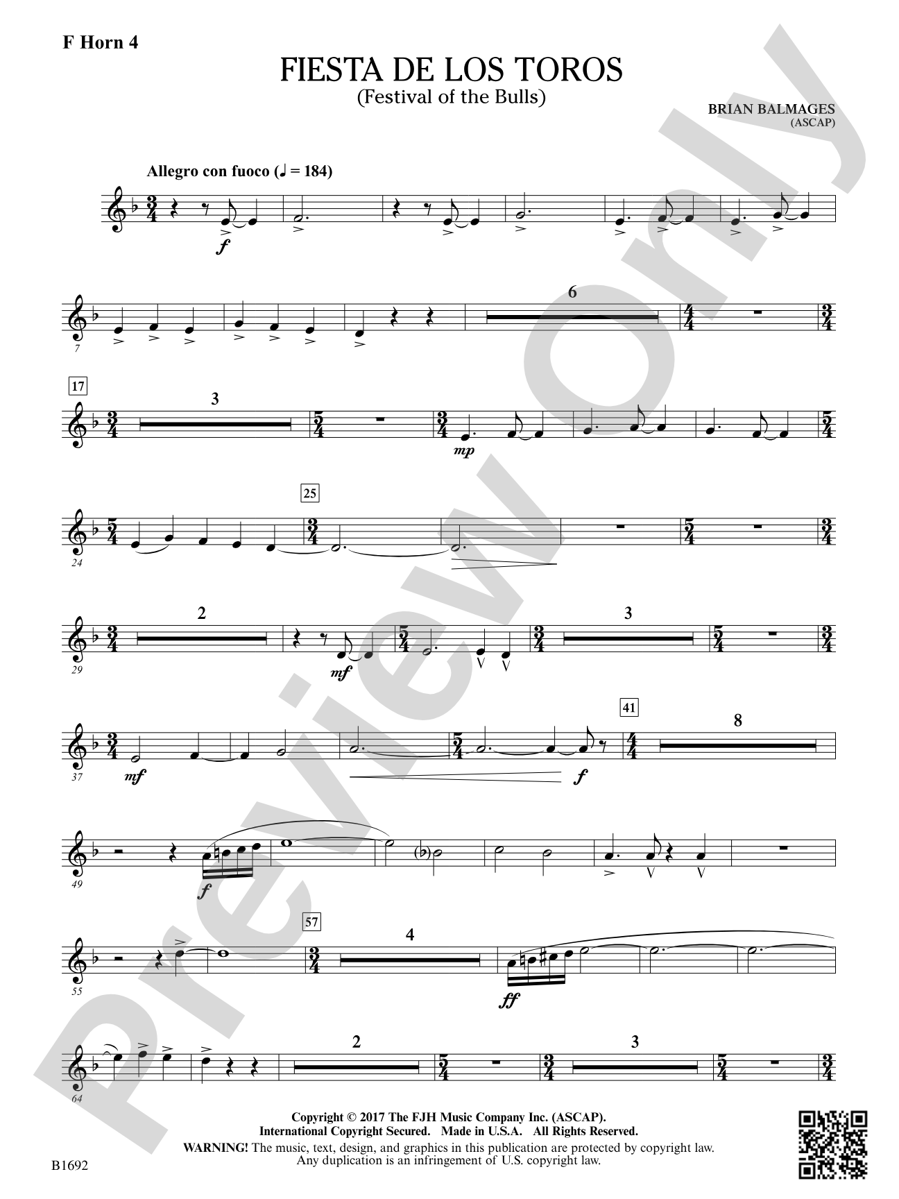 Fiesta de los Toros: F Horn 4