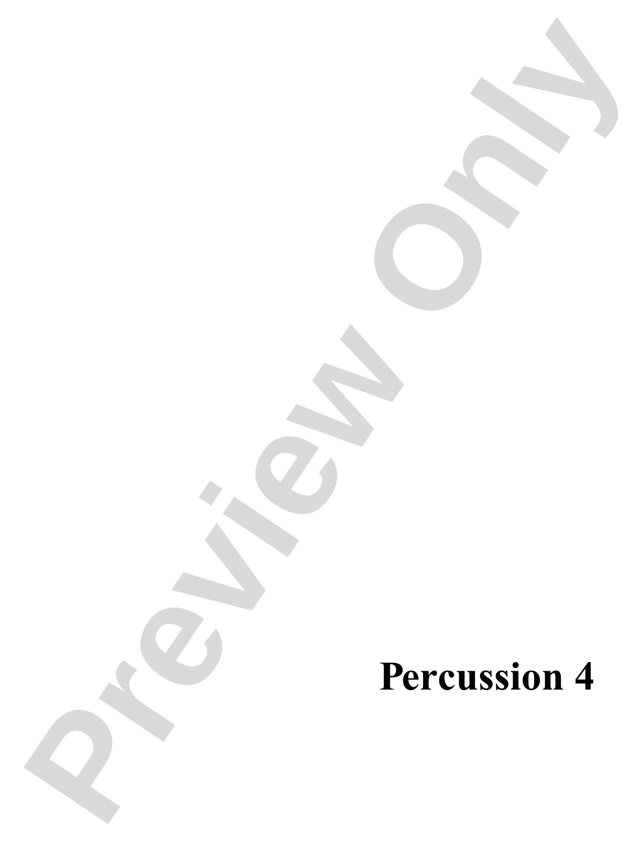 Fiesta de los Toros: Percussion 4