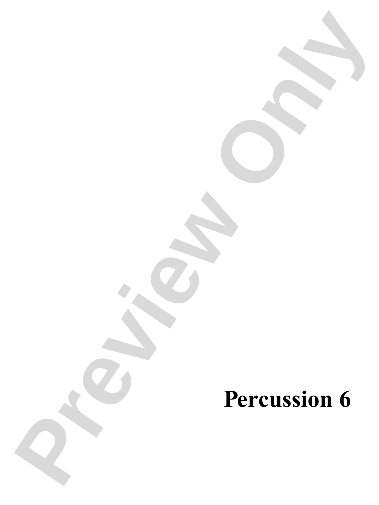 Fiesta de los Toros: Percussion 6