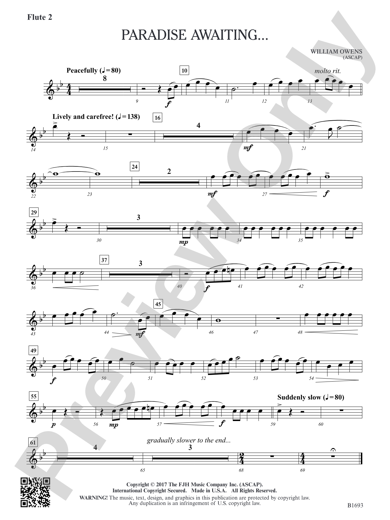 Paradise Awaiting...: Flute 2