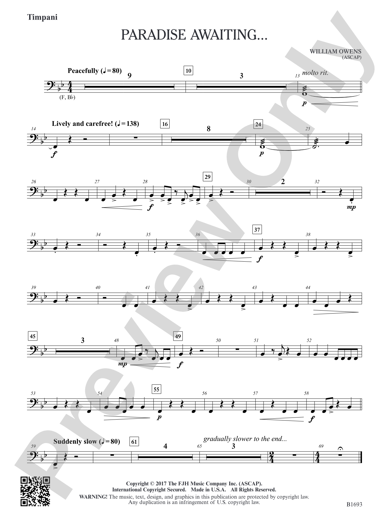 Paradise Awaiting...: Timpani