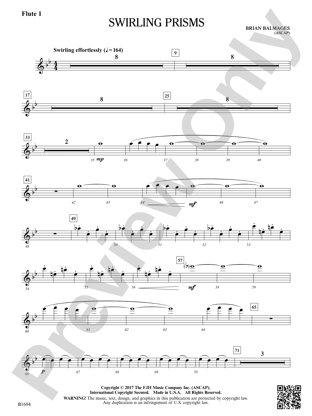 Swirling Prisms: Flute 1