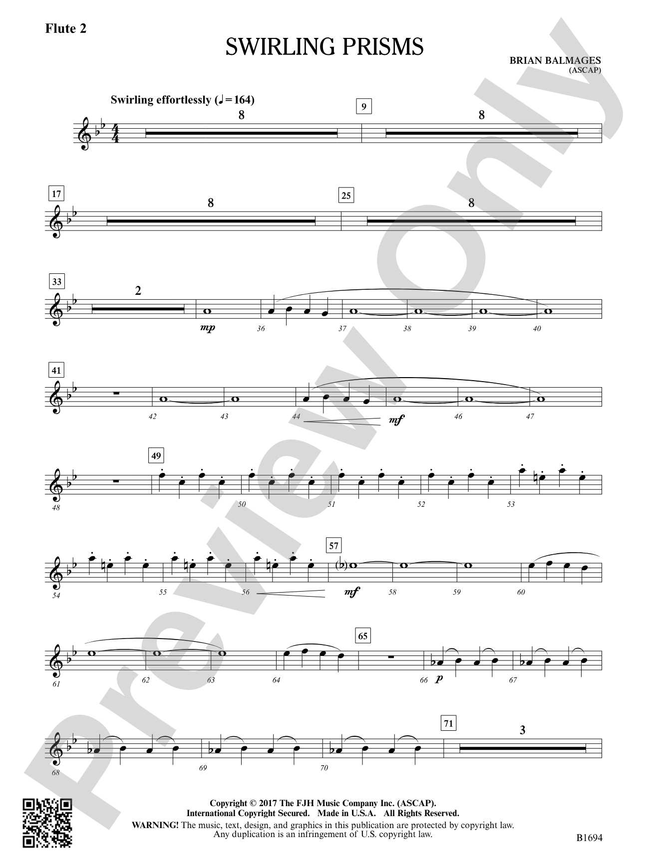 Swirling Prisms: Flute 2