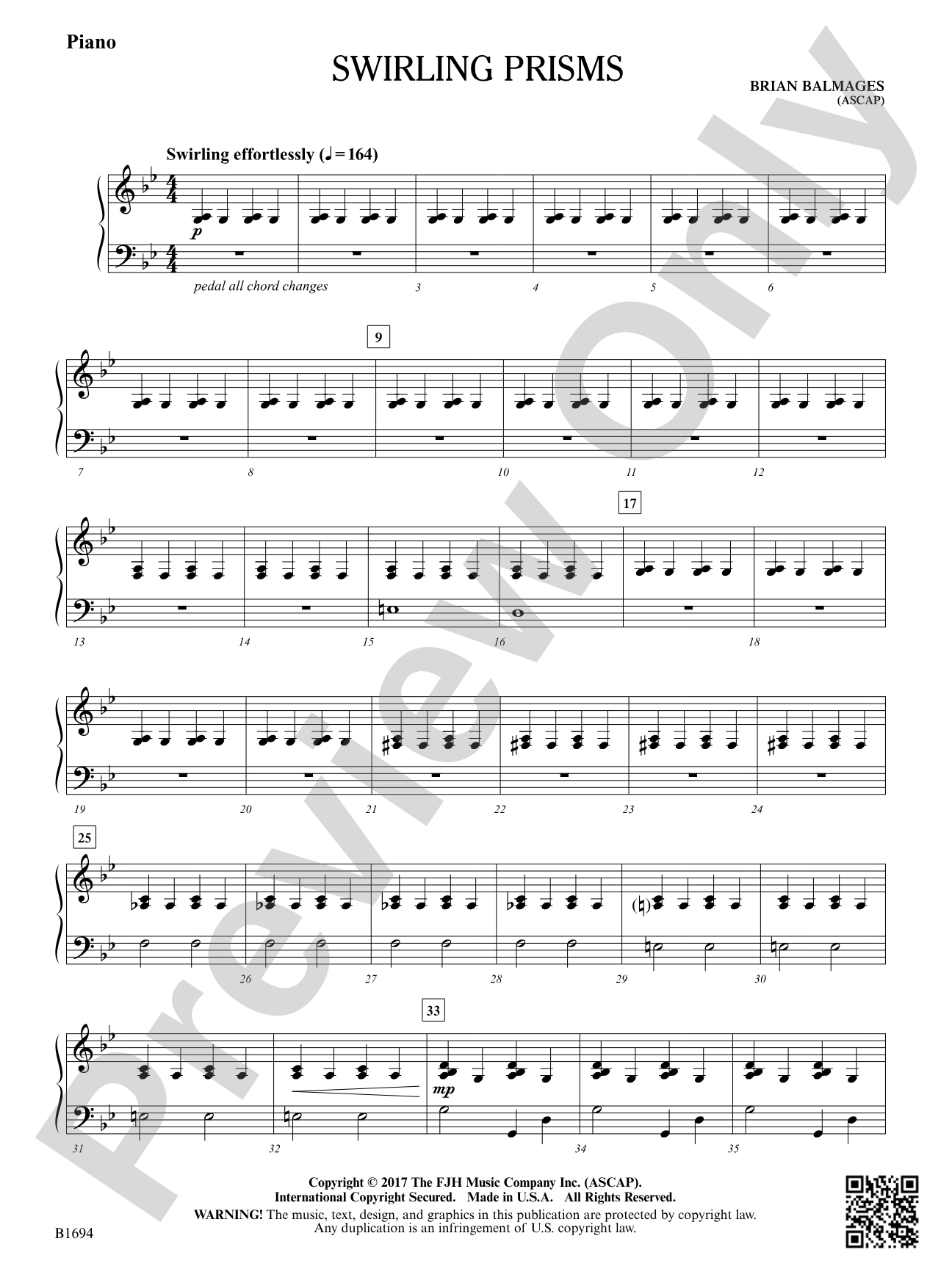 Swirling Prisms: Piano