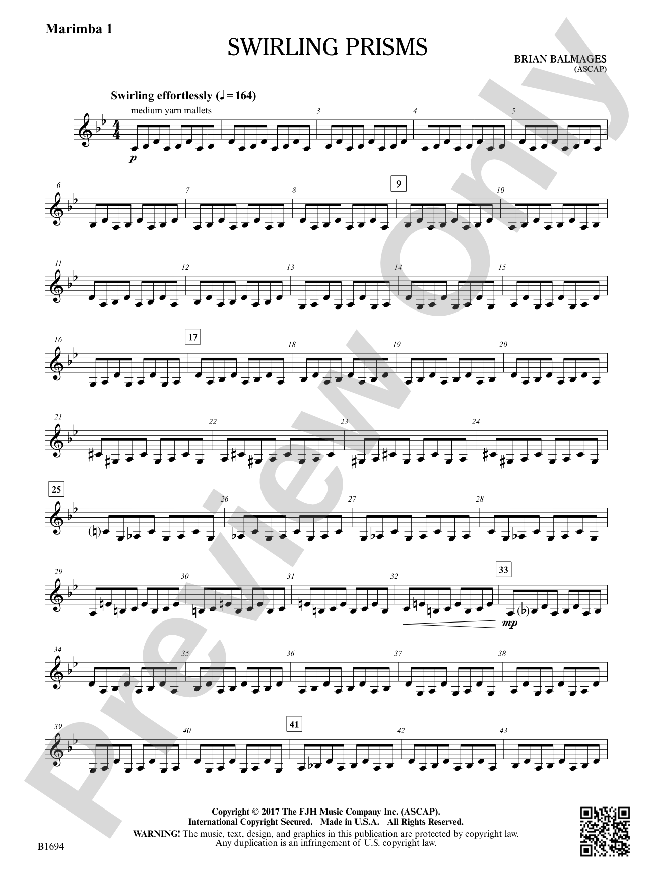 Swirling Prisms: Marimba 1