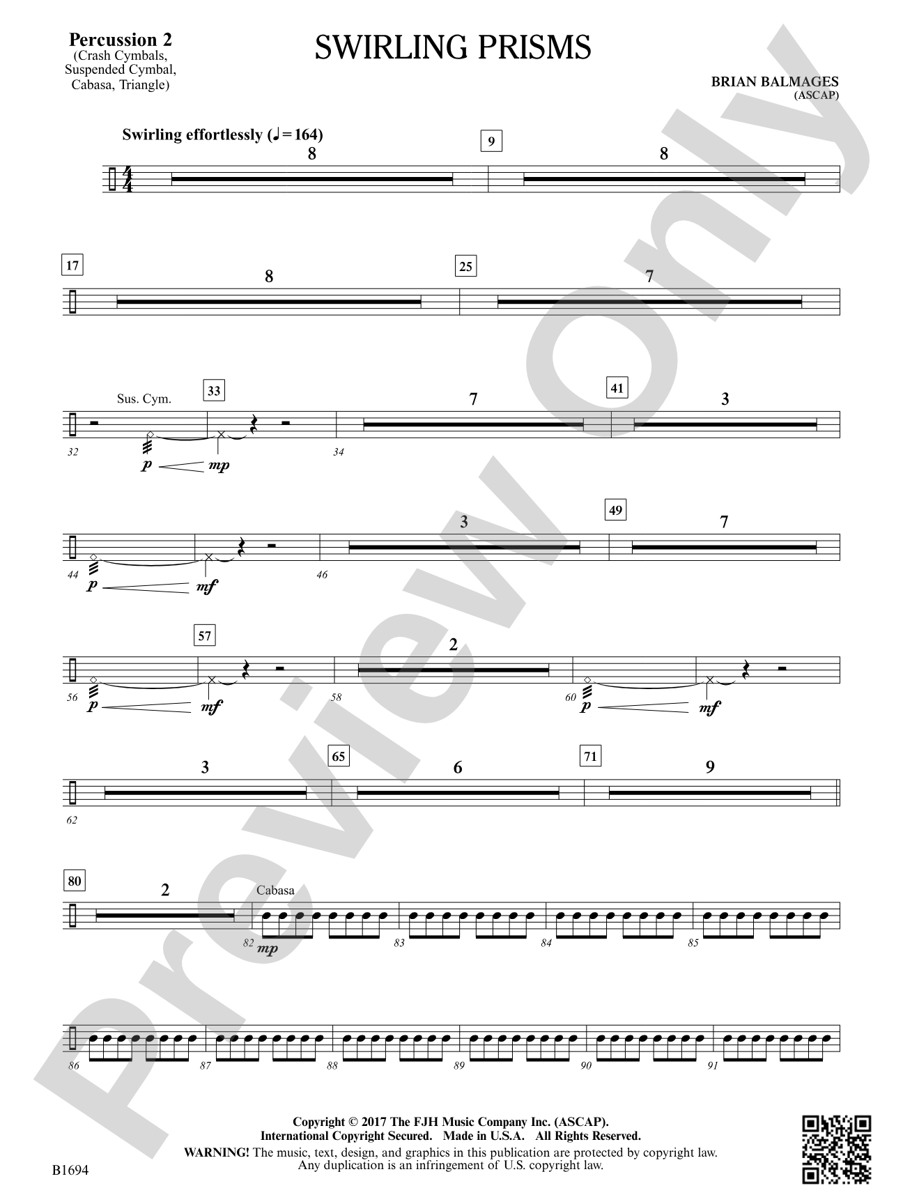Swirling Prisms: Percussion 2