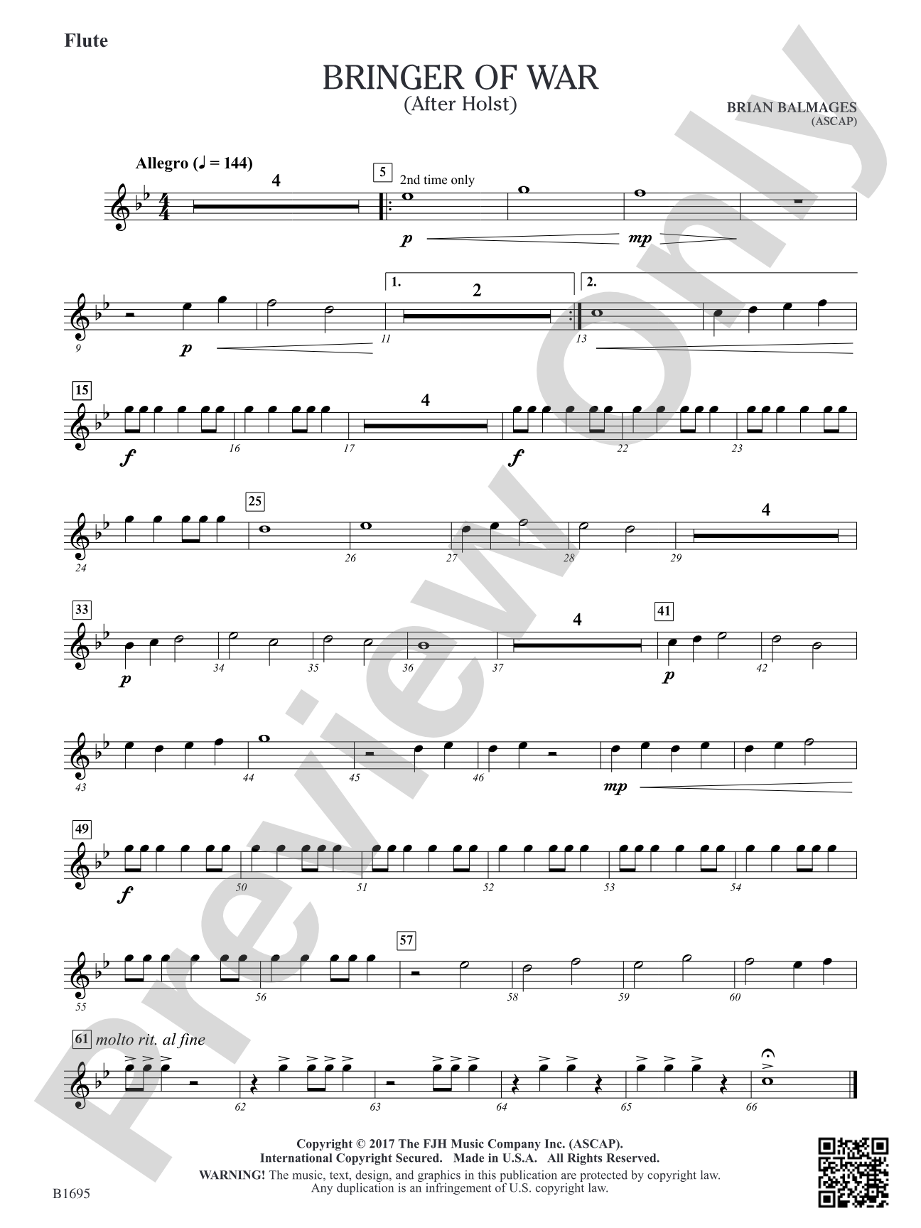 Bringer of War: Flute