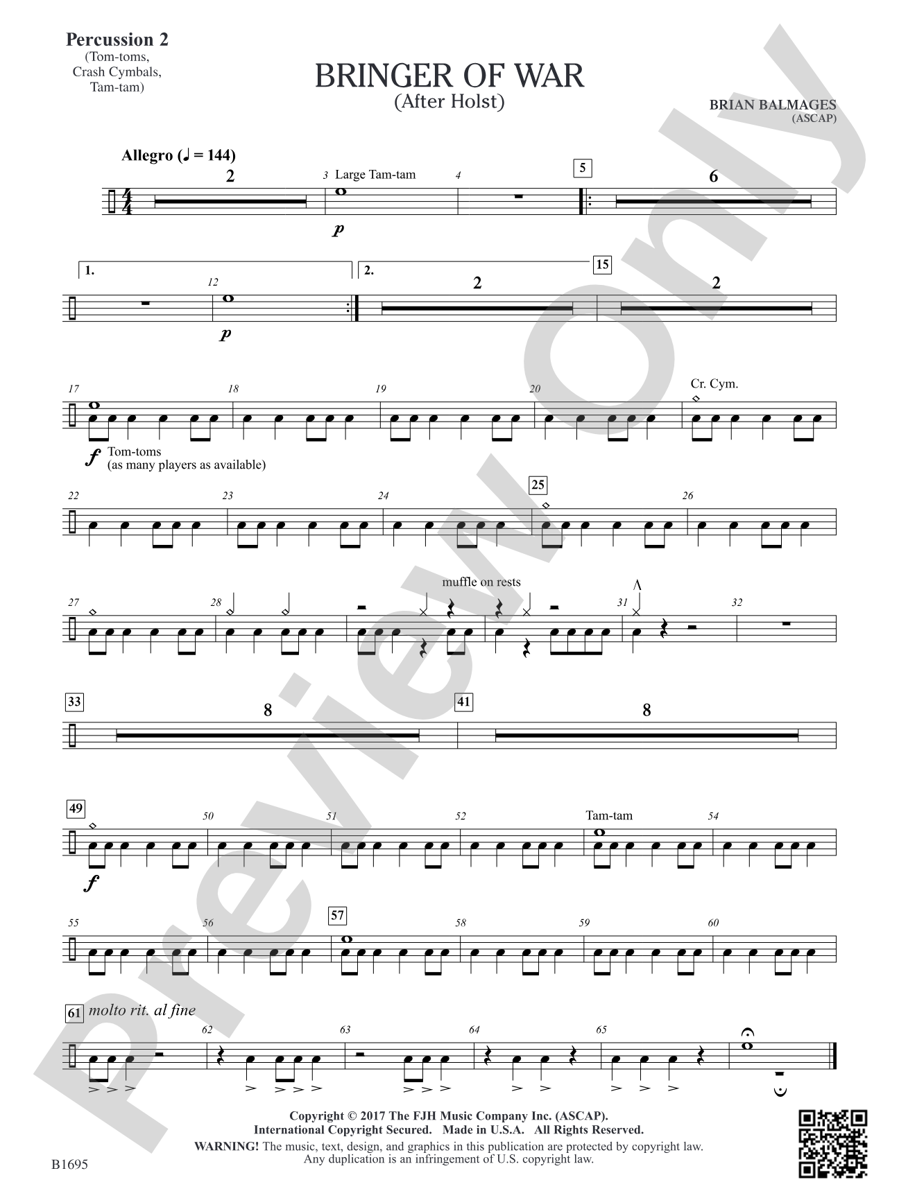 Bringer of War: Percussion 2