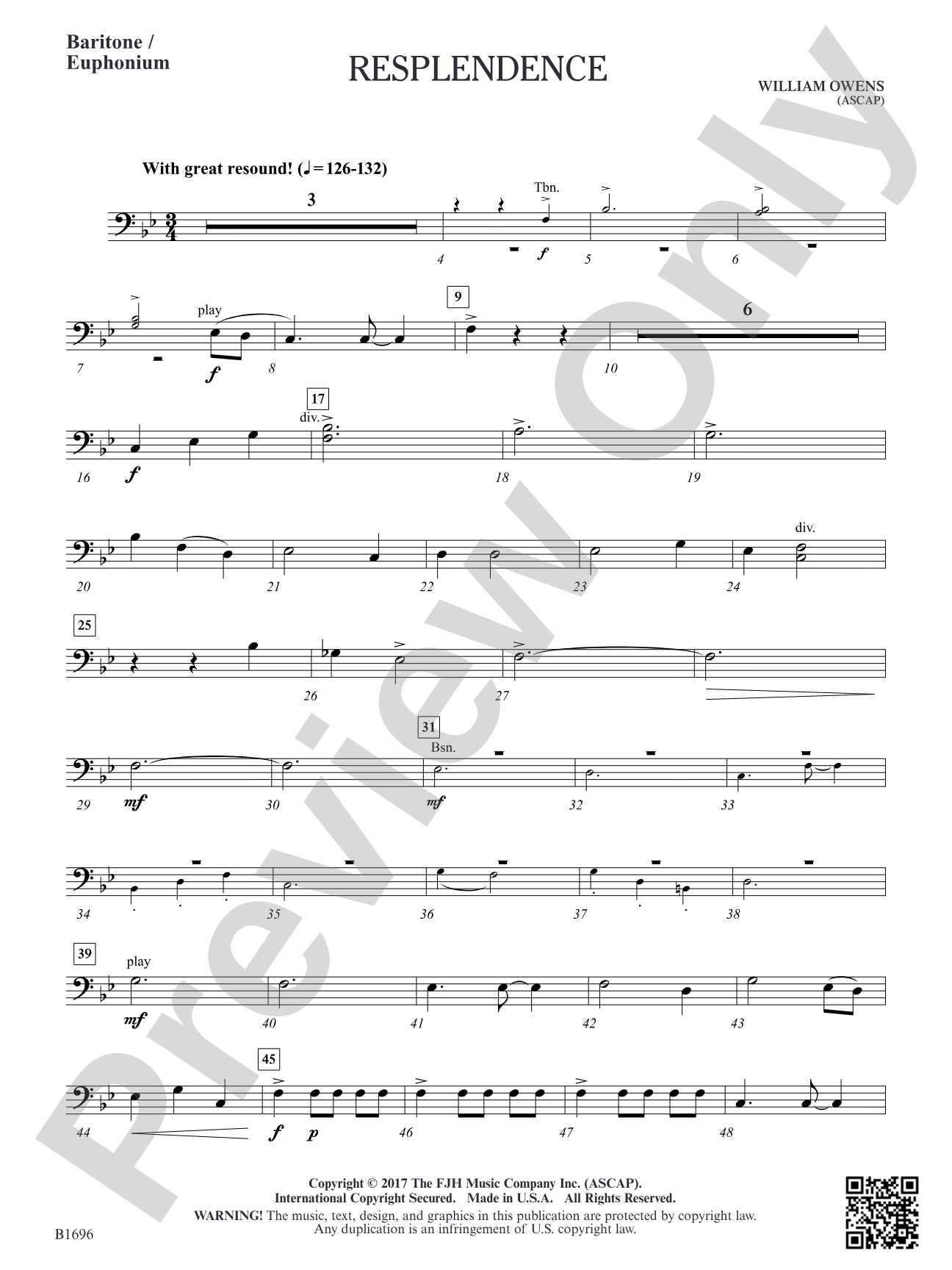 Resplendence: Baritone/Euphonium