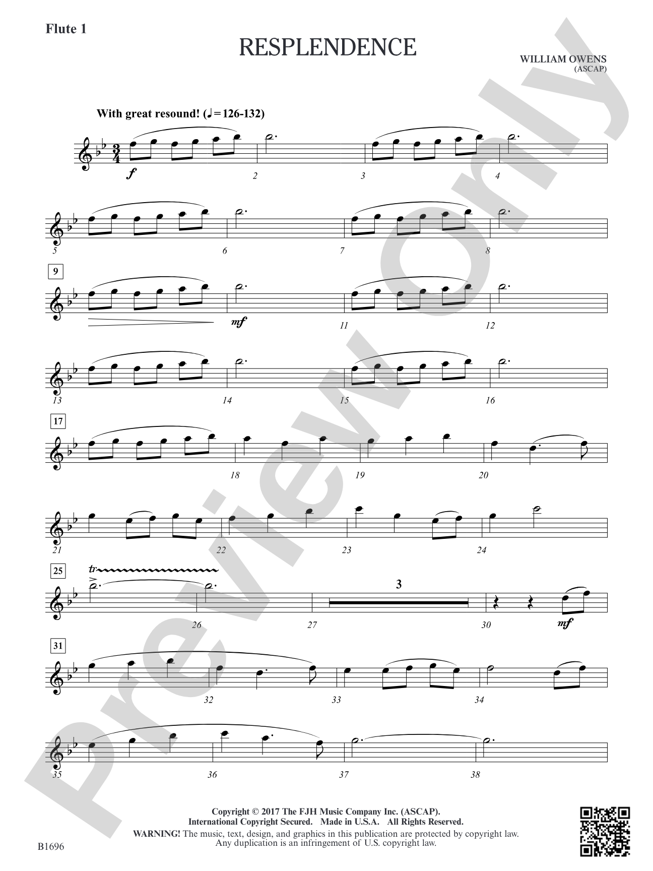 Resplendence: Flute 1