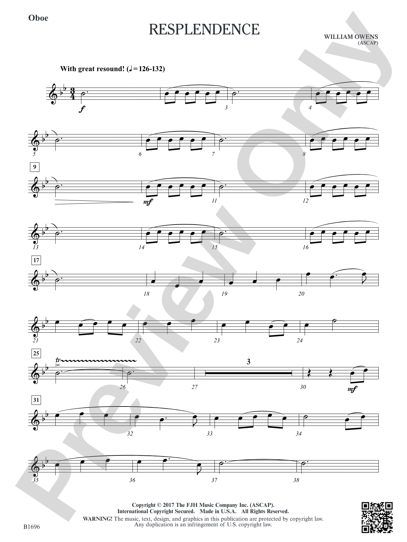 Resplendence: Oboe