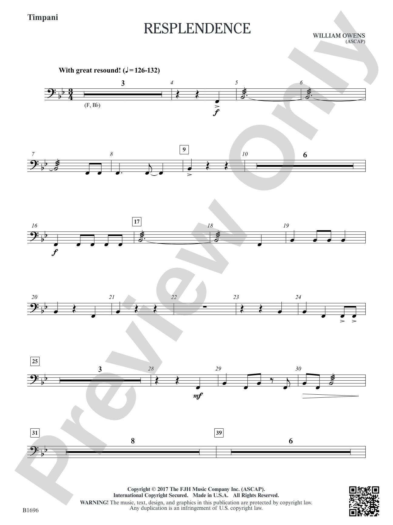 Resplendence: Timpani