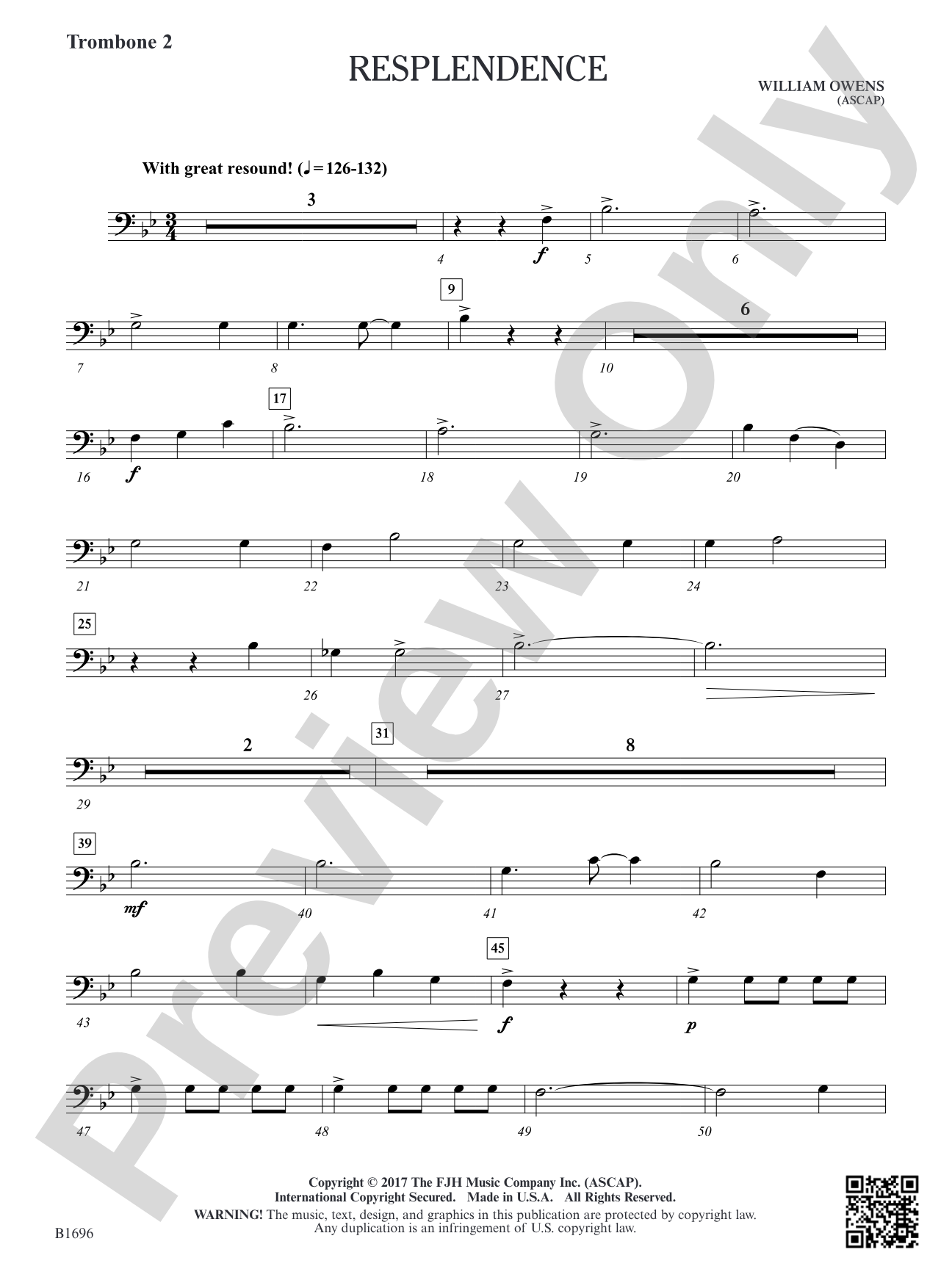 Resplendence: Trombone 2