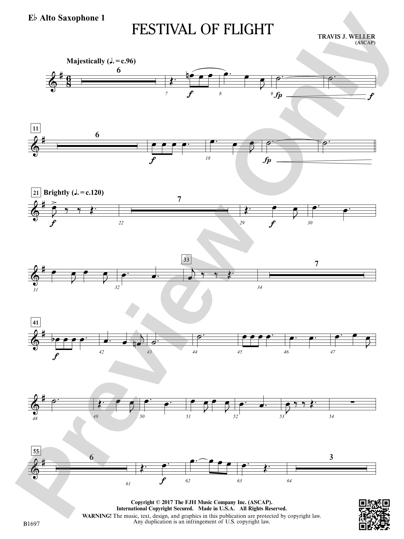 Festival of Flight: E-flat Alto Saxophone 1