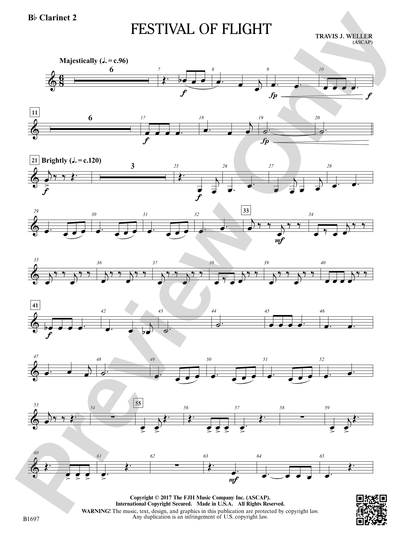 Festival of Flight: B-flat Clarinet 2