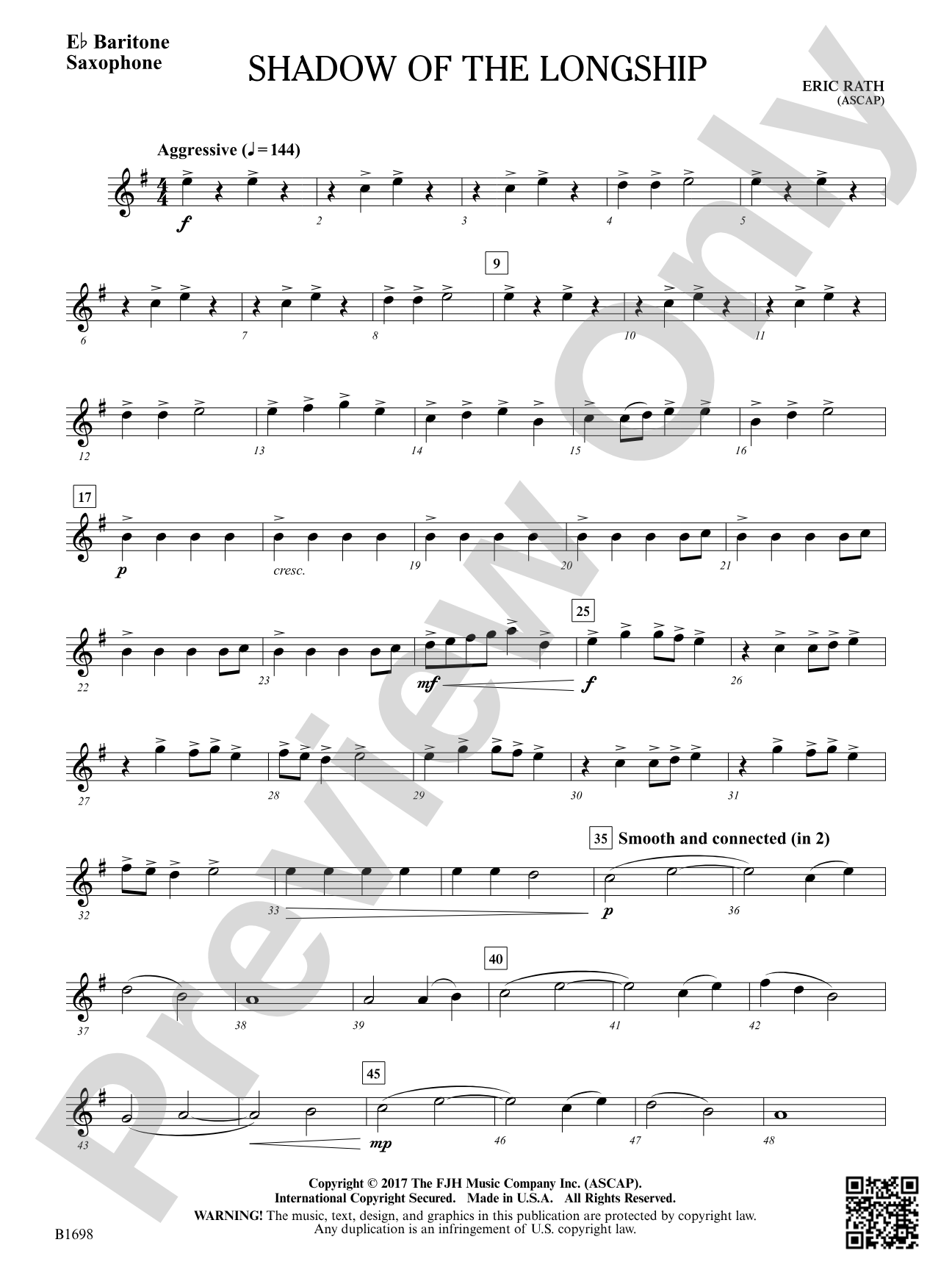 Shadow of the Longship: E-flat Baritone Saxophone