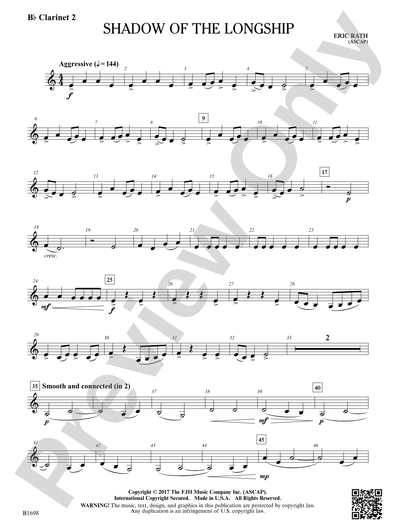 Shadow of the Longship: B-flat Clarinet 2