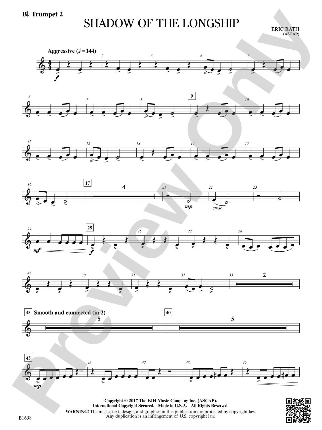 Shadow of the Longship: B-flat Trumpet 2