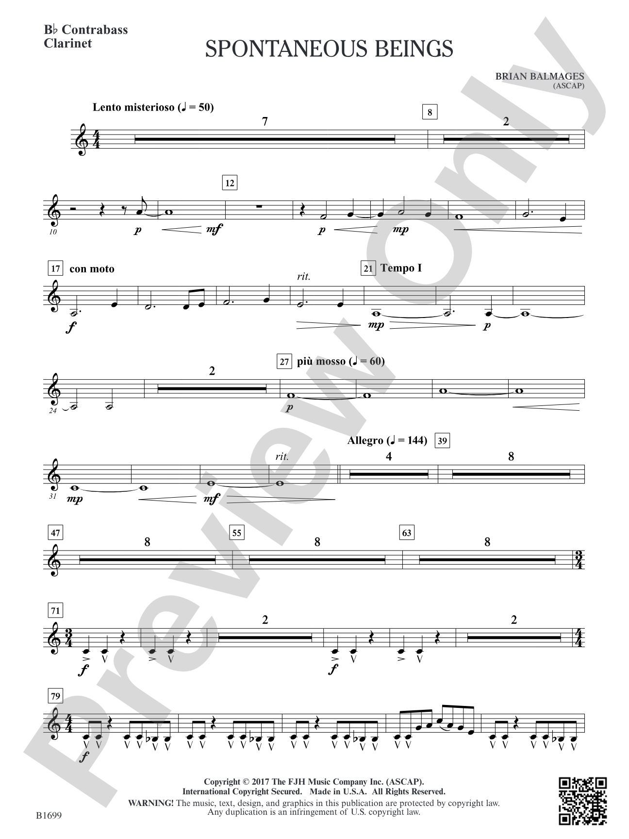 Spontaneous Beings: B-flat Contrabass Clarinet