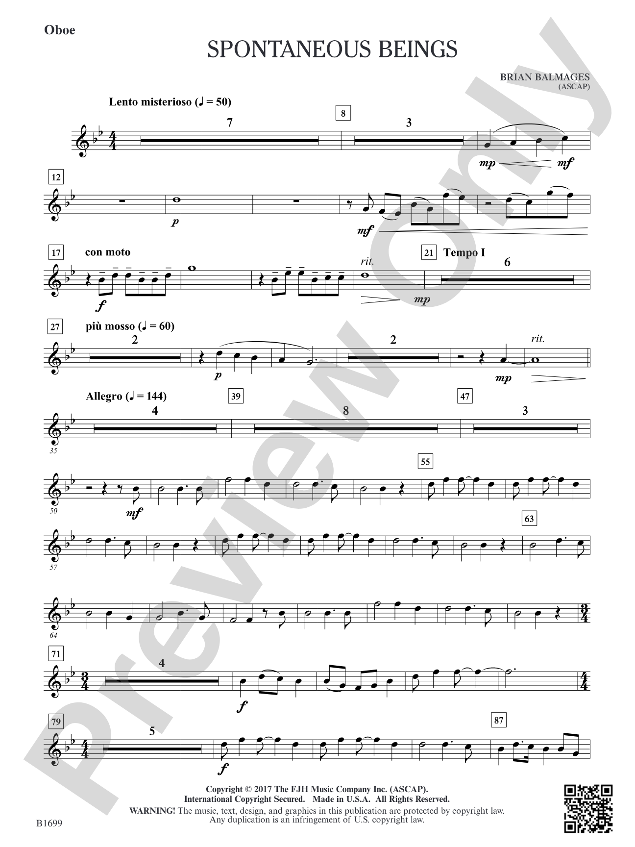 Spontaneous Beings: Oboe