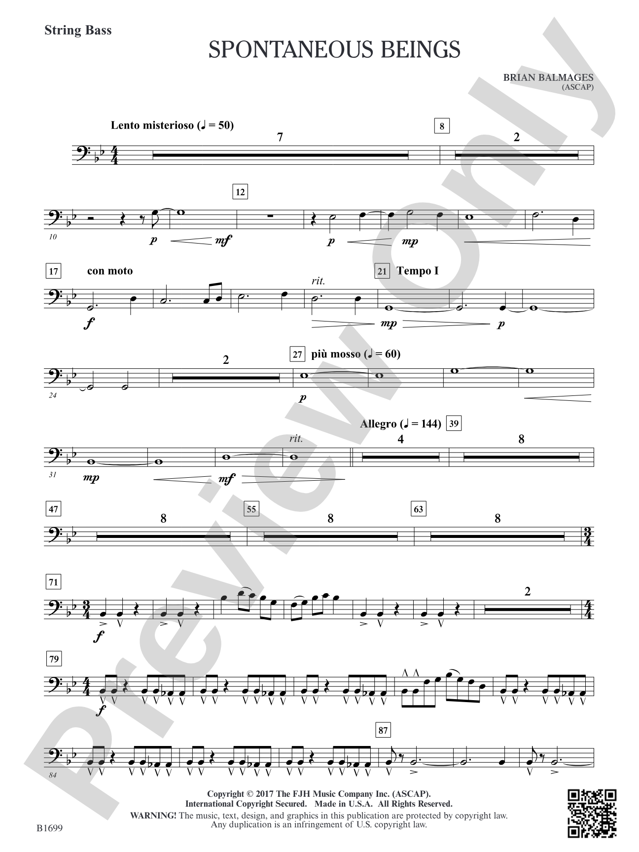 Spontaneous Beings: String Bass
