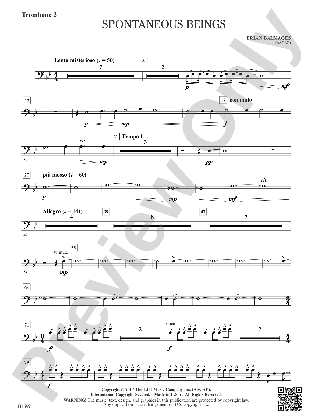 Spontaneous Beings: Trombone 2