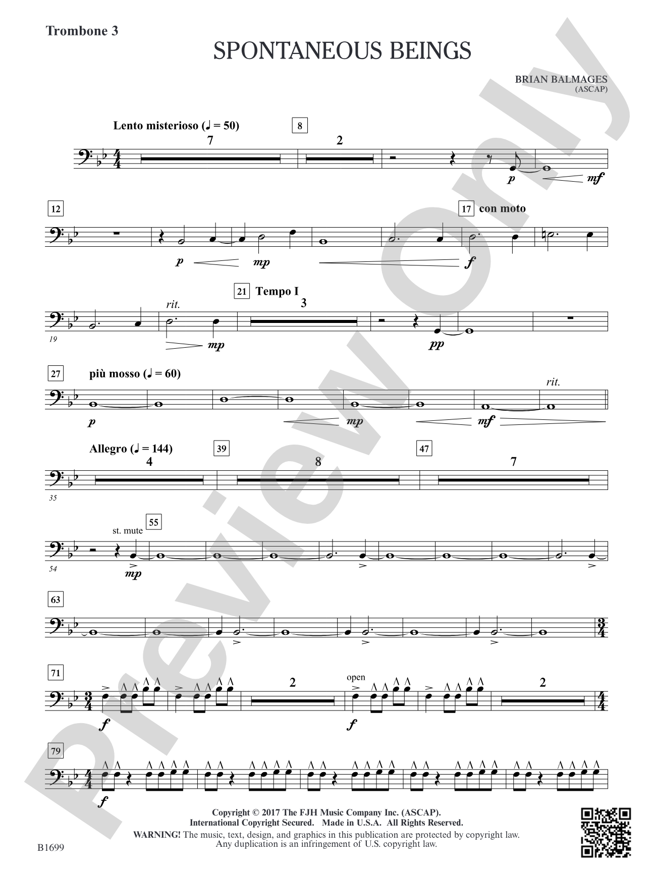 Spontaneous Beings: Trombone 3