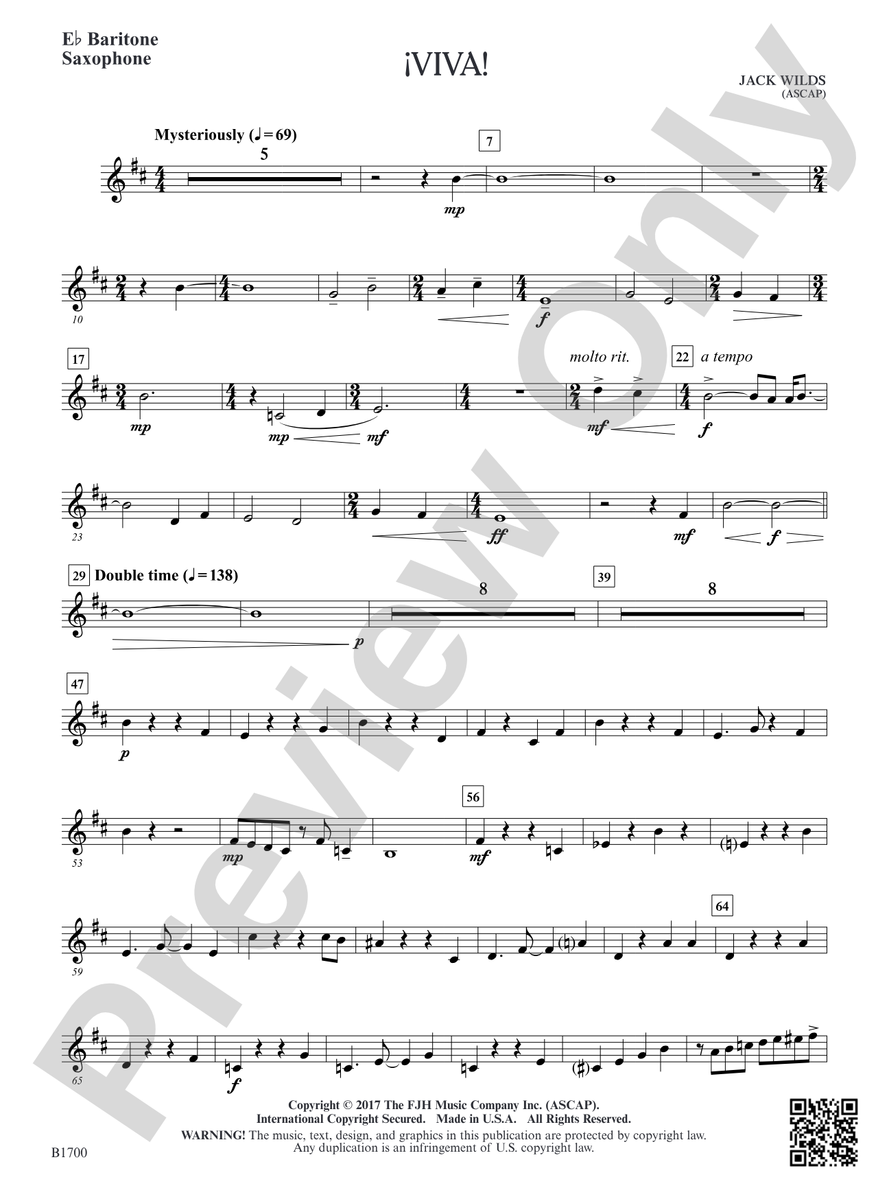 Viva!: E-flat Baritone Saxophone