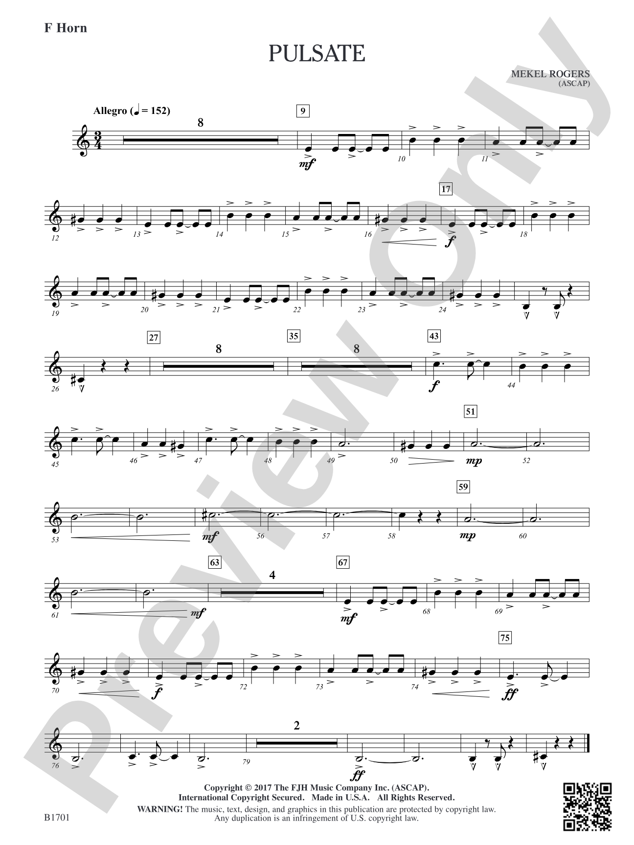 Pulsate: F Horn