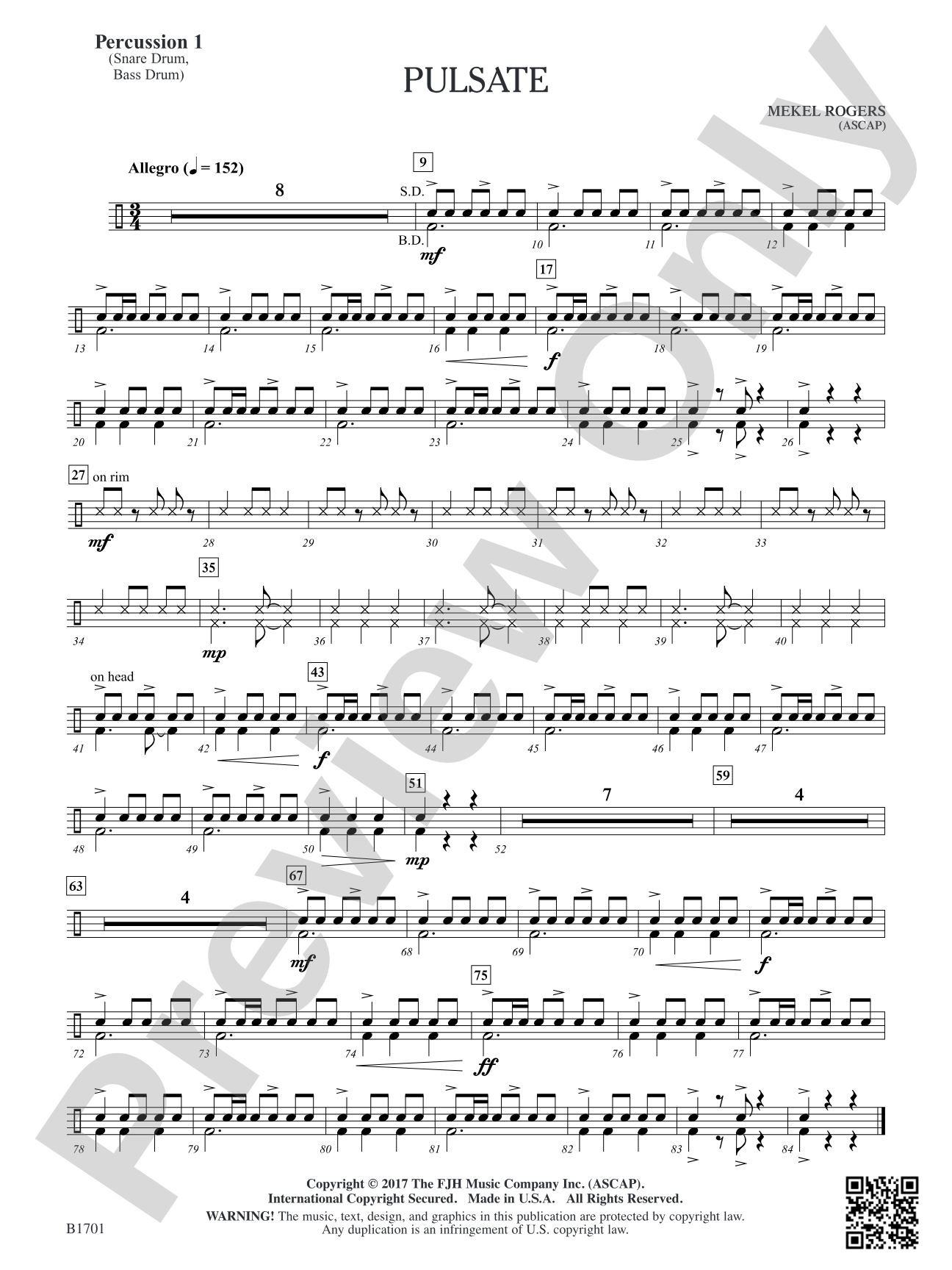 Pulsate: Percussion 1