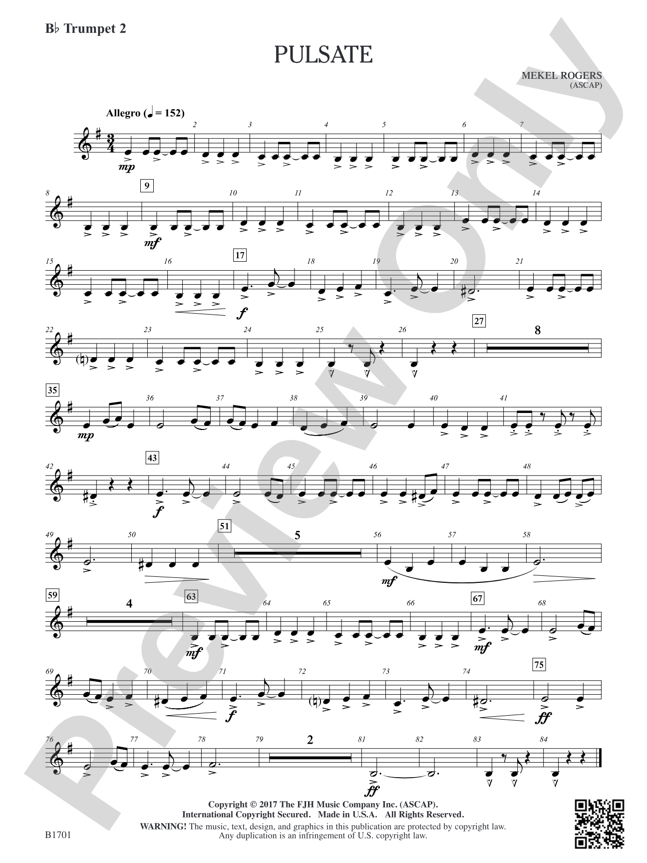 Pulsate: B-flat Trumpet 2