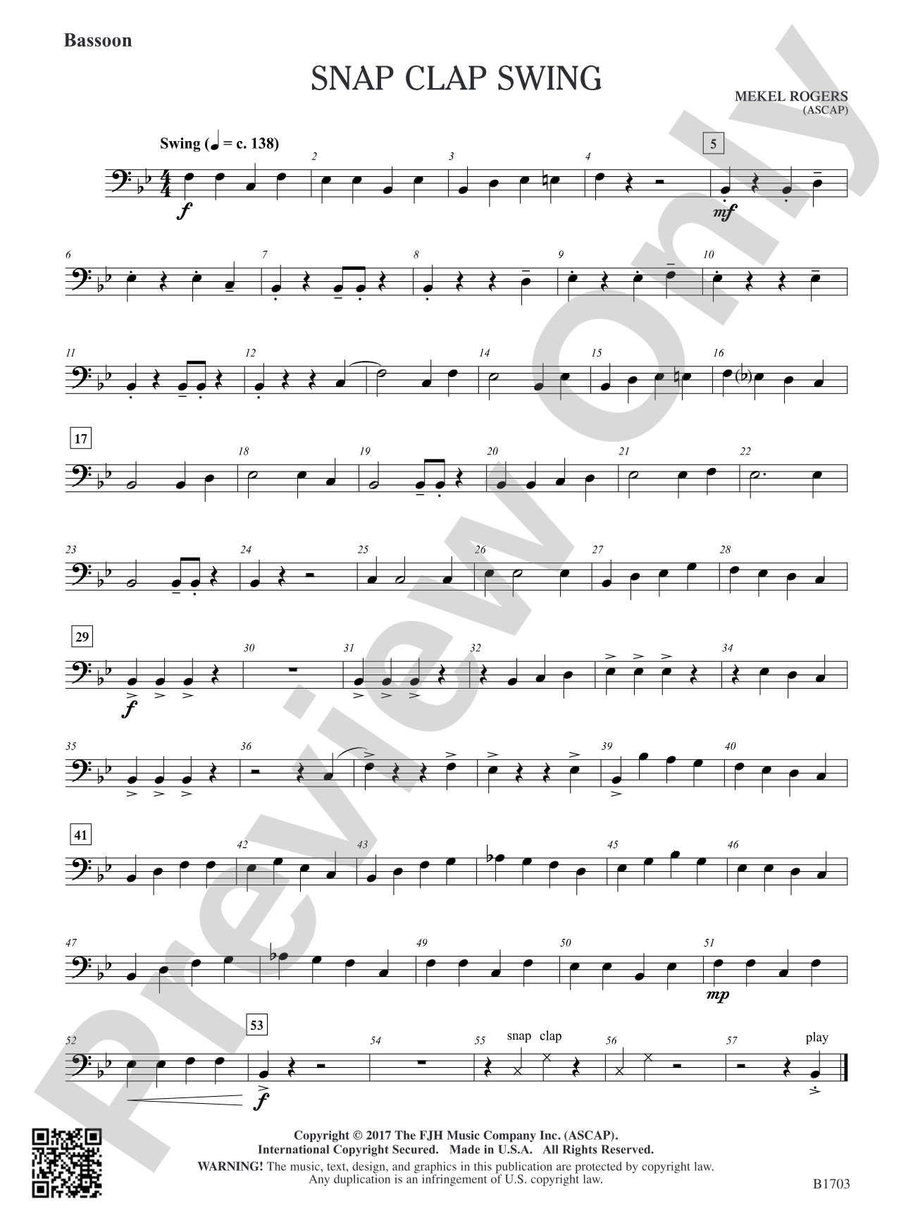 Snap Clap Swing: Bassoon
