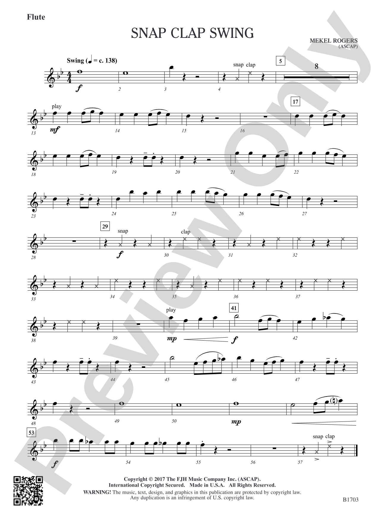 Snap Clap Swing: Flute