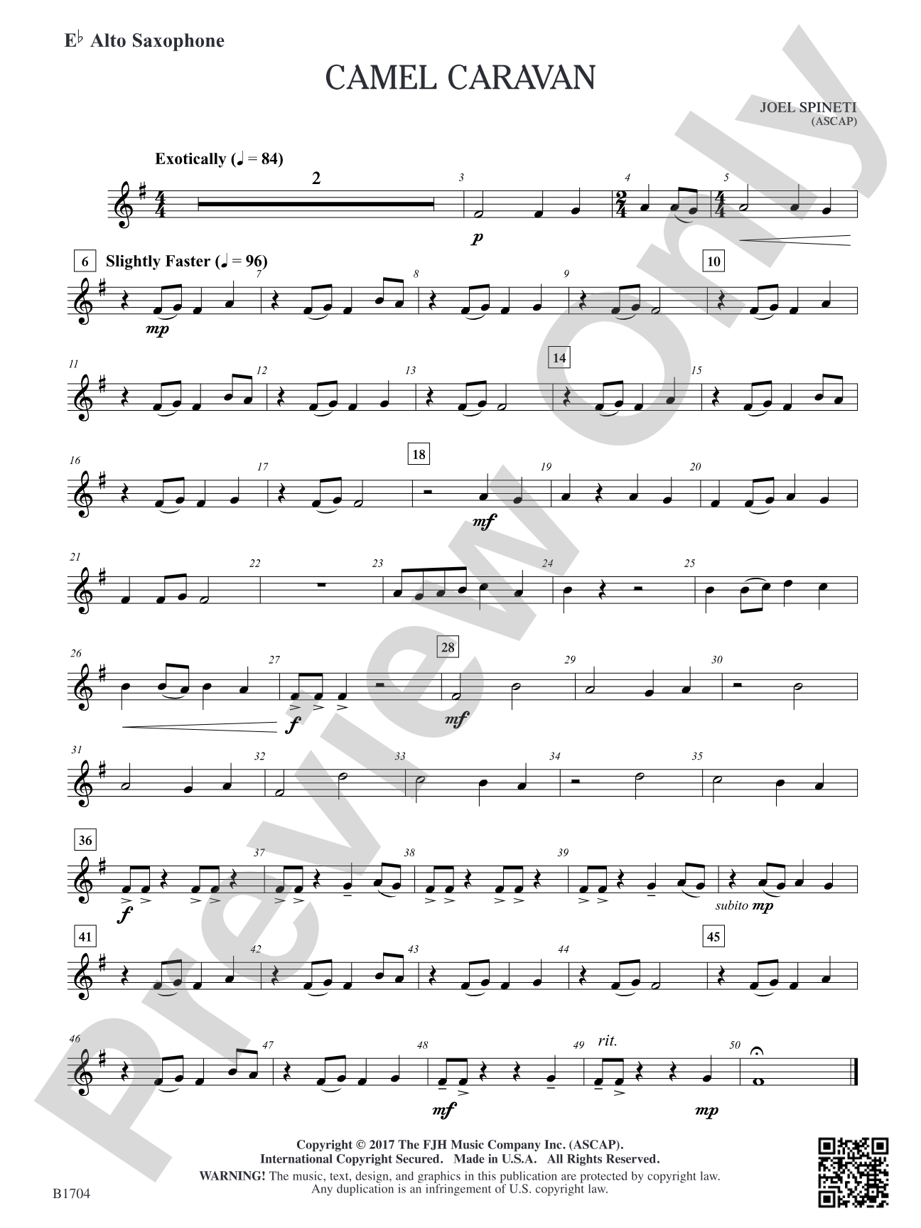 Camel Caravan: E-flat Alto Saxophone