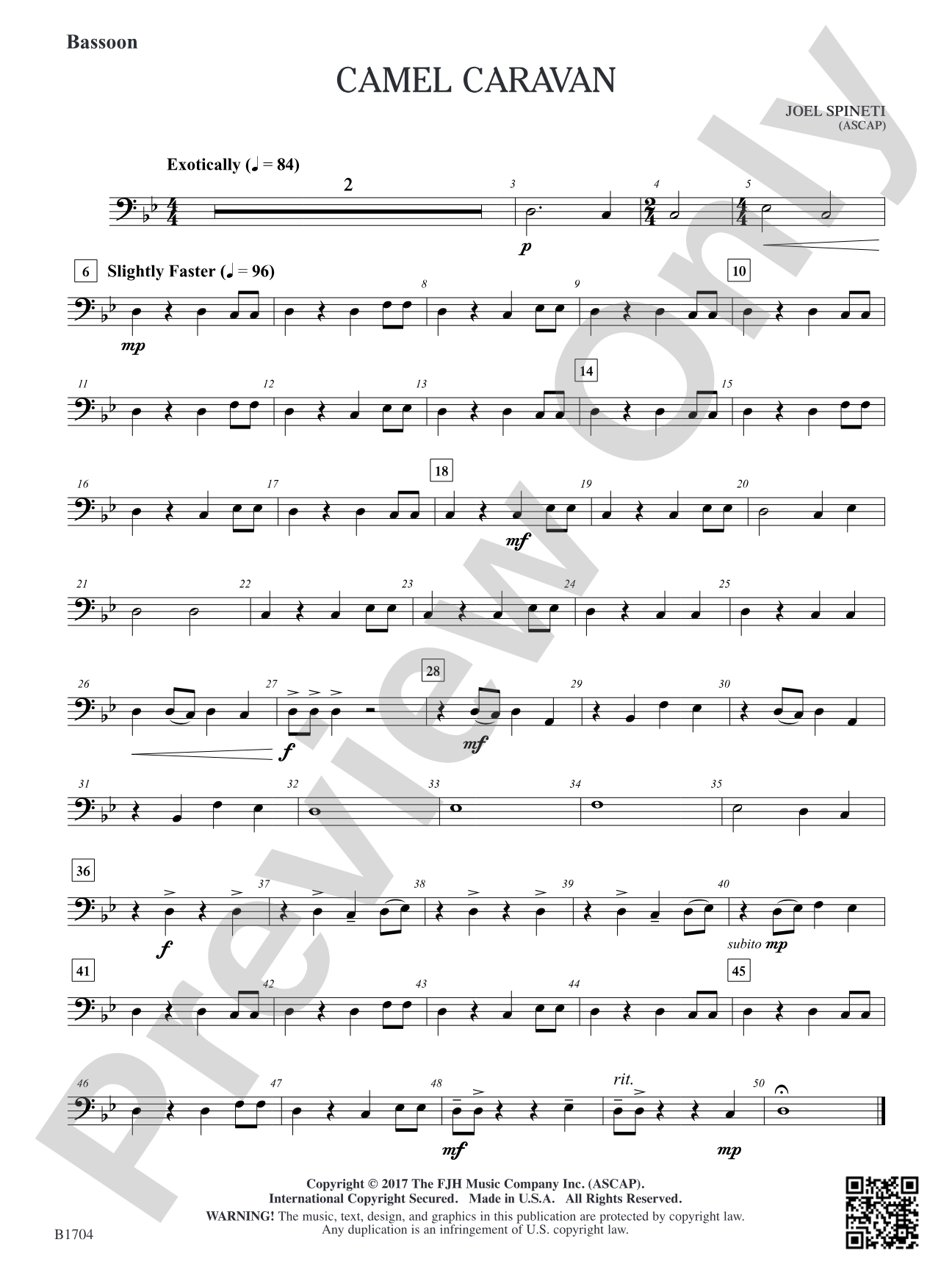 Camel Caravan: Bassoon